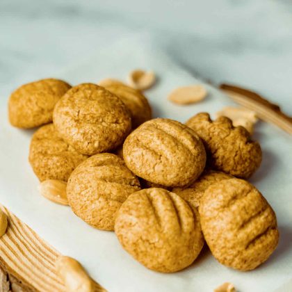 vegan peanut butter cookies 4