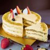 vegan pistachio mango cake 5