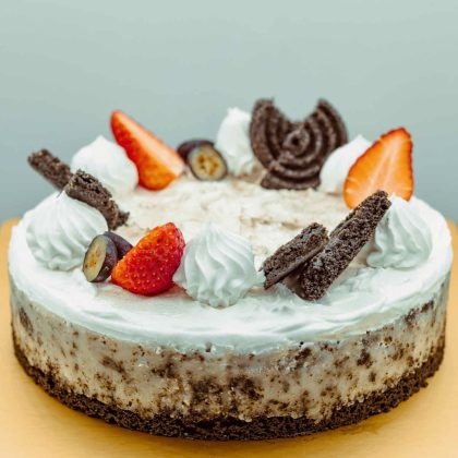 oreo inspired vegan cheesecake 6