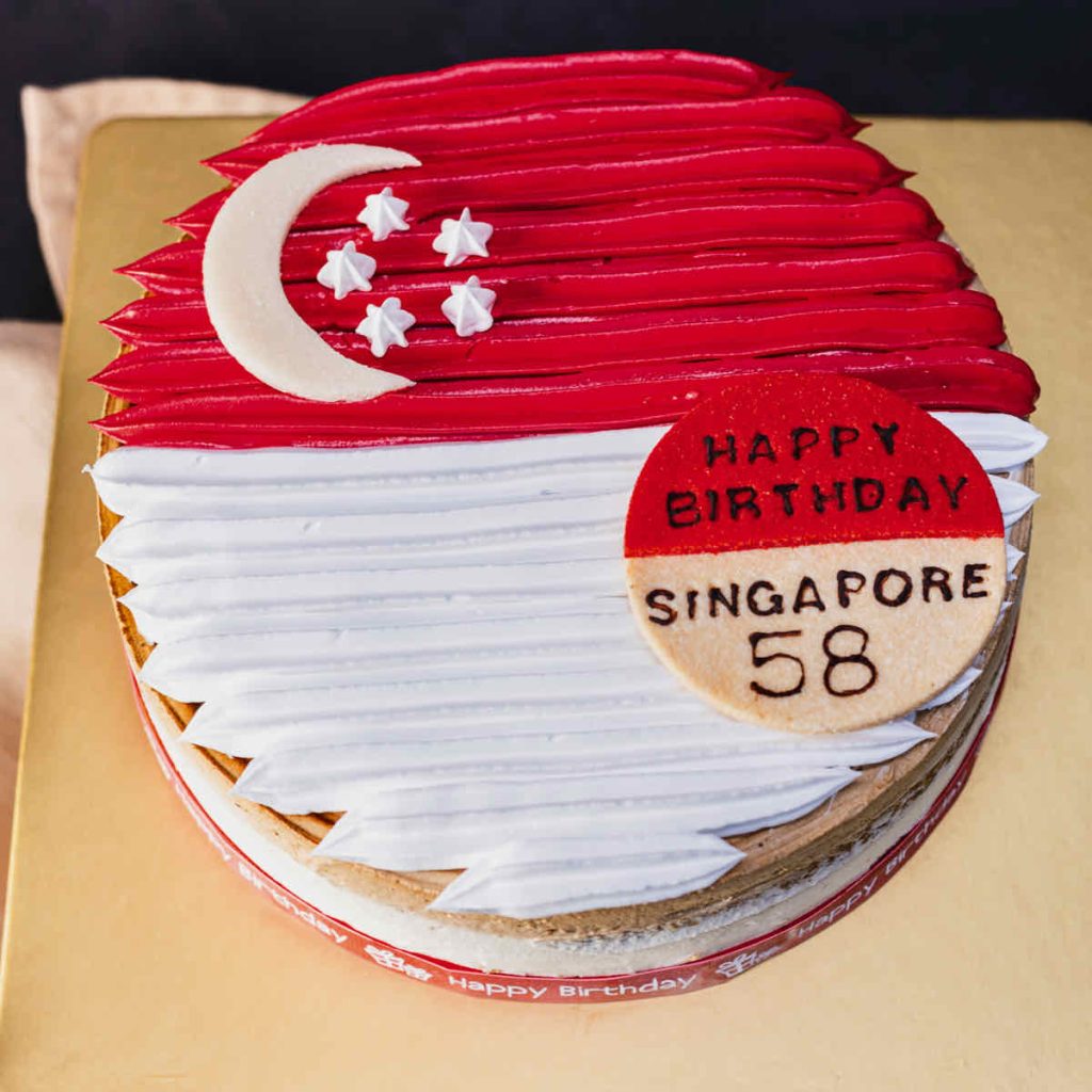 Vegan Coconut Earl Grey Cake for Singapore National Day 2023