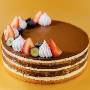 vegan orange chocolate cake 4