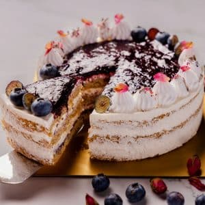 vegan blueberry coconut cake3